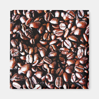 Imã Padrão de Beans de café - Rosto escuro