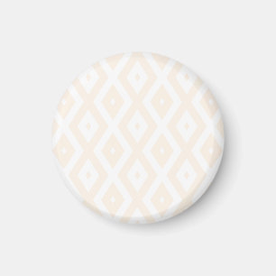 Imã Padrão de bege e de diamante branco