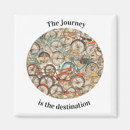 Imã Padrão de Bicicleta Colorida personalizável