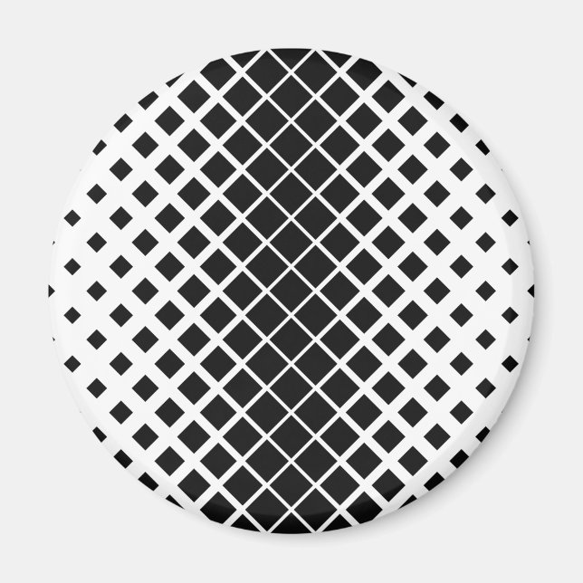 Imã Padrão de Bloco de Dissolução Preta Moderna (Frente)