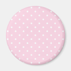 Imã Padrão de Bolinhas da rosa claro