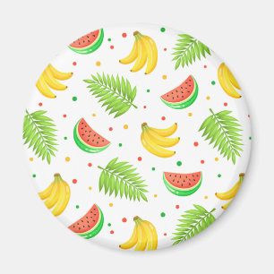 Imã Padrão de Bolinhas de Fruta tropical