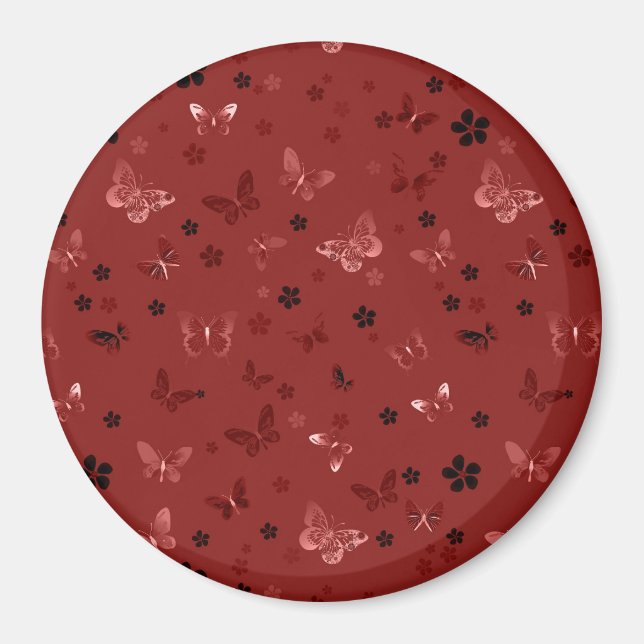 Imã Padrão de borboleta 6 (Frente)