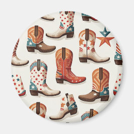 Imã Padrão de botas de cowboy