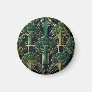 Imã Padrão de Brócolis Art Déco