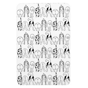 Ímã Padrão de Bumbuns de cães