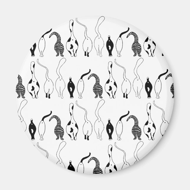 Imã Padrão de Bumbuns de Cat (Frente)