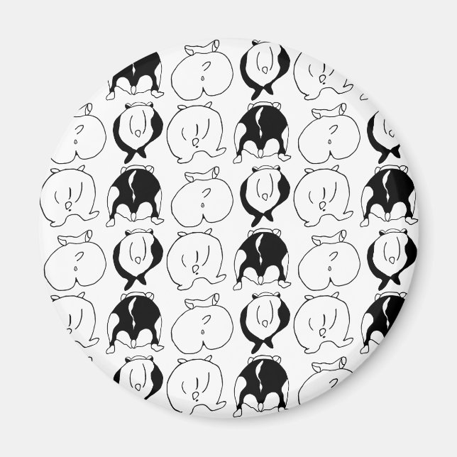 Imã Padrão de Bumbuns de Hamster (Frente)