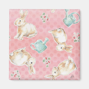 Imã Padrão de Bunnies Springtime
