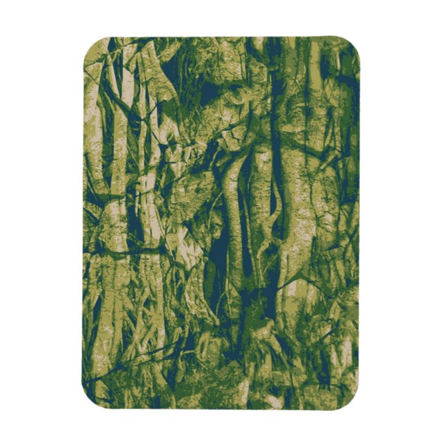 Ímã Padrão de camuflagem do latido de árvore (Vertical)
