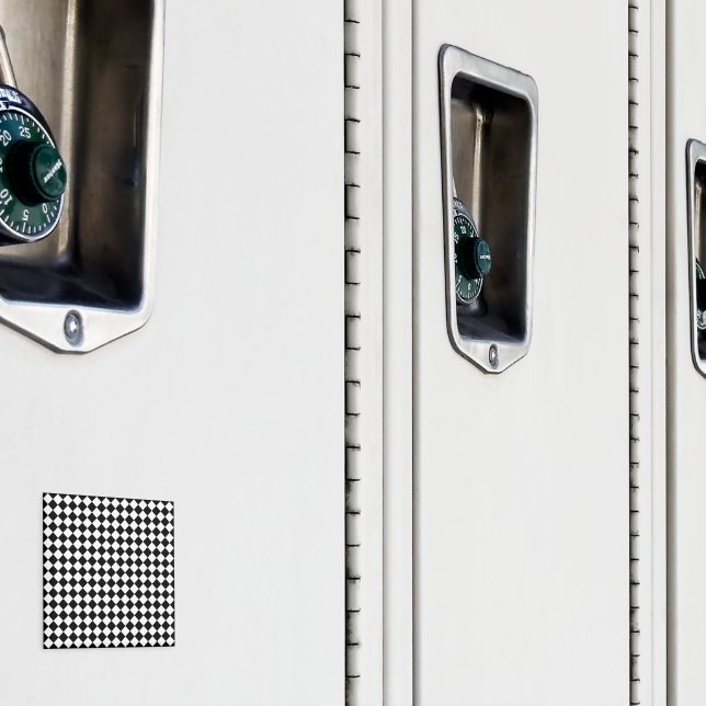 Imã Padrão de Chevron Preto e Branco Sólido Squire de  (In Situ (Locker))