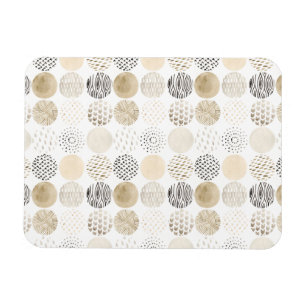 Ímã Padrão de Círculo de Abstrato Neutro