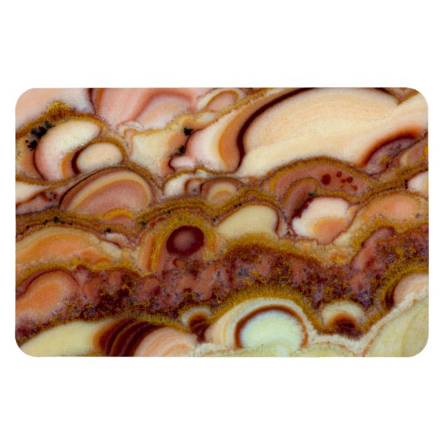 Ímã Padrão de Círculo de Pedra Onyx (Horizontal)