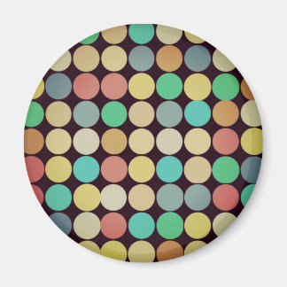 Imã Padrão de Círculos Multicolores da Imagem Retroati