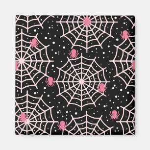 Imã Padrão de Cobwebs e aranhas do Halloween