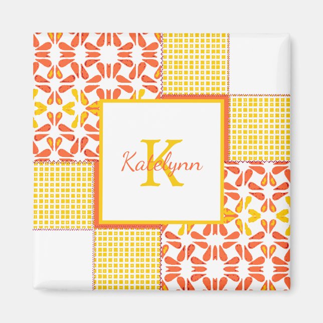 Imã Padrão de Coleta de Dentes de outono (Frente)