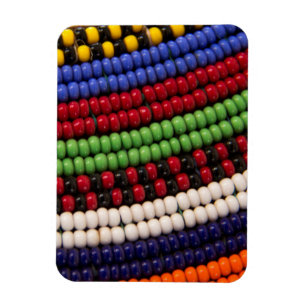 Ímã Padrão de Contas Tribais Massai