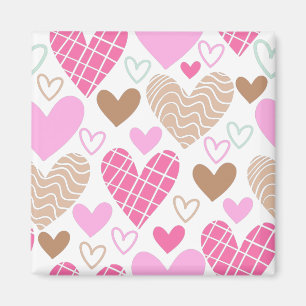 Imã Padrão de corações abstratos