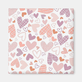 Imã Padrão de corações abstratos