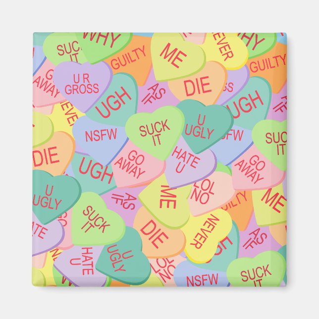 Imã Padrão de Corações Doces - SFW (Frente)