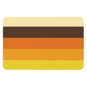 Ímã Padrão de Cores Listrado Retrô dos Anos 70