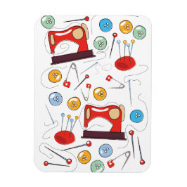 Ímã Padrão de costura desenhado pela mão