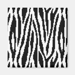 Imã Padrão de Design de impressão de pixel zebra de 