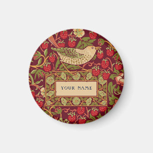 Imã Padrão de design William Morris Strawberry Thief