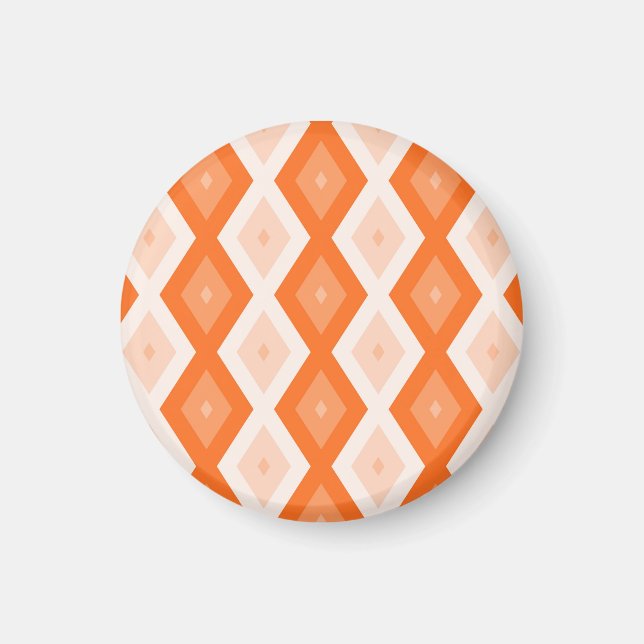 Imã Padrão de diamante de laranja (Frente)