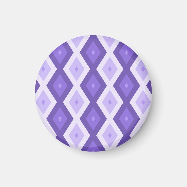 Imã Padrão de diamante violeta (Frente)