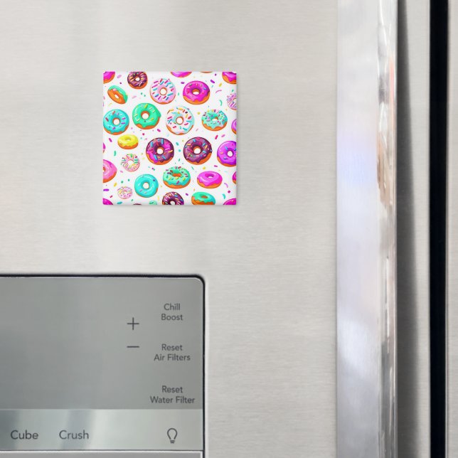 Imã Padrão de donuts de creme delicioso (In Situ (Fridge))