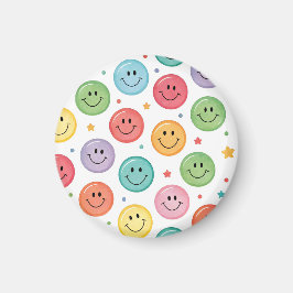 Imã Padrão de Emoji Sorridente