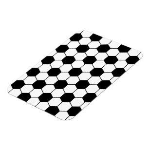 Ímã Padrão de esfera de futebol adaptado Preto Branco