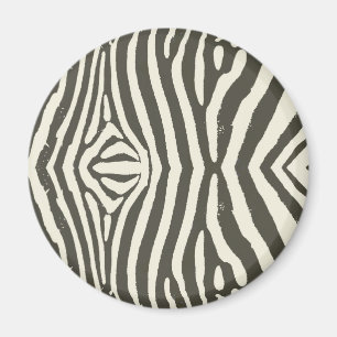 Imã Padrão de Estampa Animal de Listra de Zebra Modern