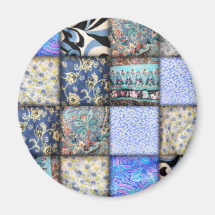 Imã Padrão de Filtragem de Patches Azul