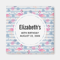 Padrão de Flamingo & Abacaxi Salvar a Data