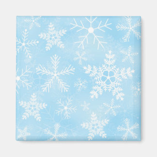 Imã Padrão de Floco de Neve de Natal