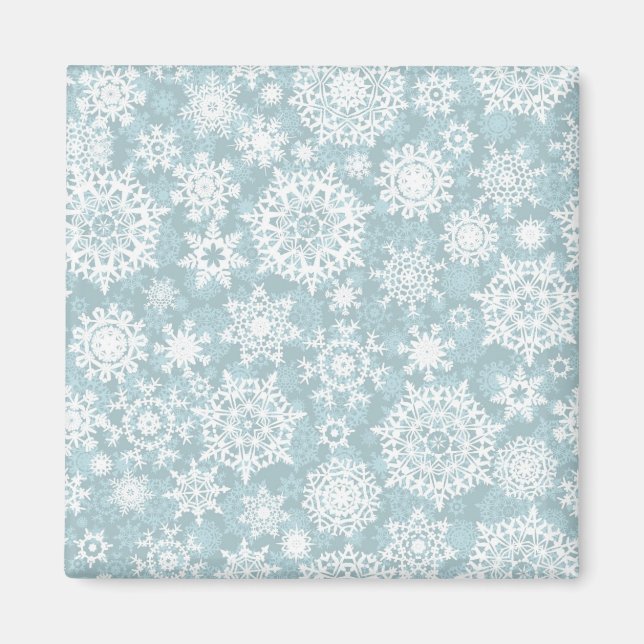 Imã Padrão de flocos de neve (Frente)
