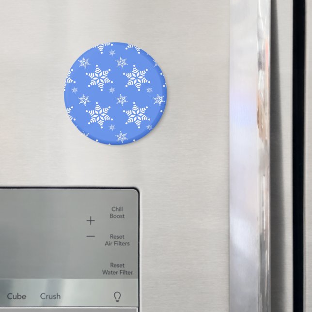 Imã Padrão de flocos de neve, flocos de neve brancos,  (In Situ (Fridge))
