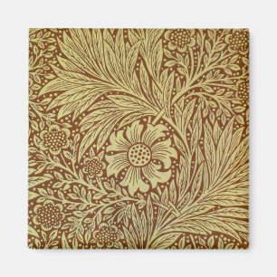 Imã Padrão de Flor Antiga Marigold de William Morris