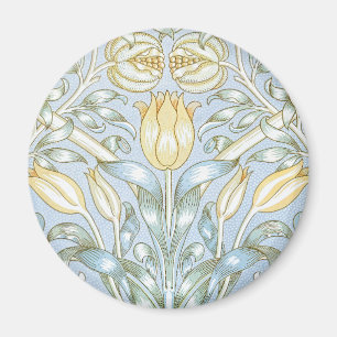 Imã Padrão de Flor de Lírio e Romã de William Morris