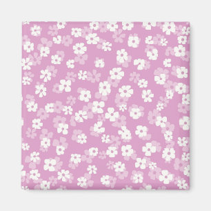Imã Padrão de Flor Rosa Infantil