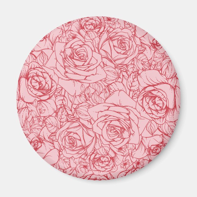 Imã Padrão de Flores 14 (Frente)