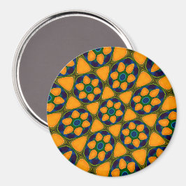 Imã Padrão de Flores de Abstrato exclusivo