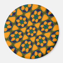 Imã Padrão de Flores de Abstrato exclusivo