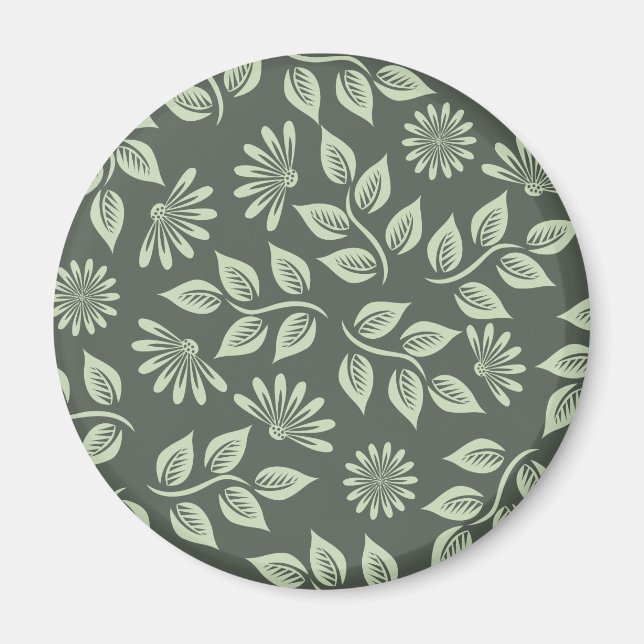 Imã Padrão de Flores de Mola (Frente)