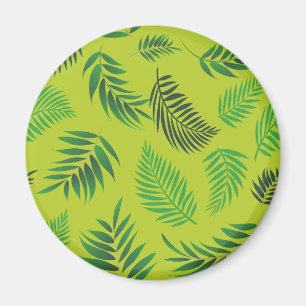 Imã Padrão de Folhas Tropicais 12
