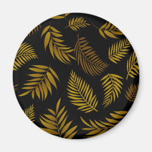 Imã Padrão de Folhas Tropicais 14