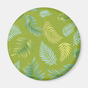 Imã Padrão de Folhas Tropicais 16