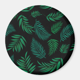 Imã Padrão de Folhas Tropicais 2
